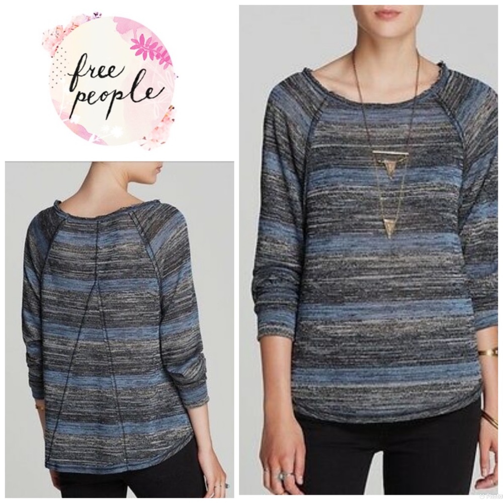 Free People Carolina knit Hacci sweater - oversize fit
